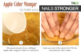 make nails stronger with apple cider vinegar